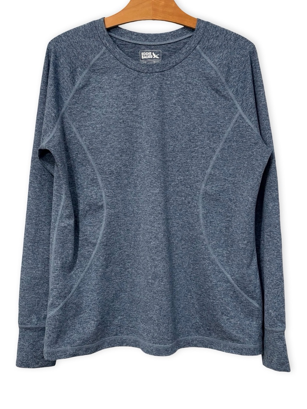 Eddie Bauer Treign Performance Top Crew Neck Blue Size XL